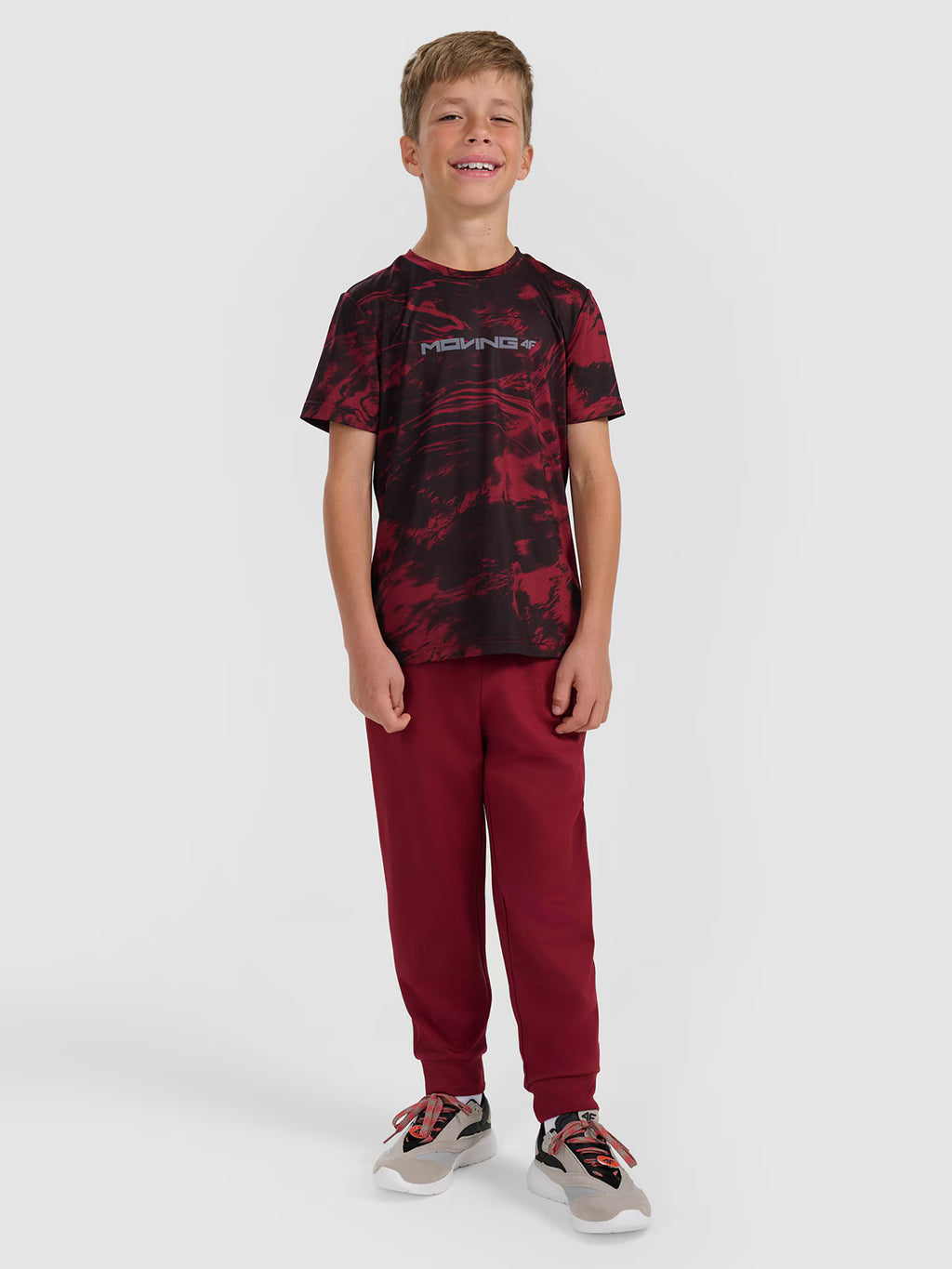T-shirt sportowy szybkoschnący chłopięcy