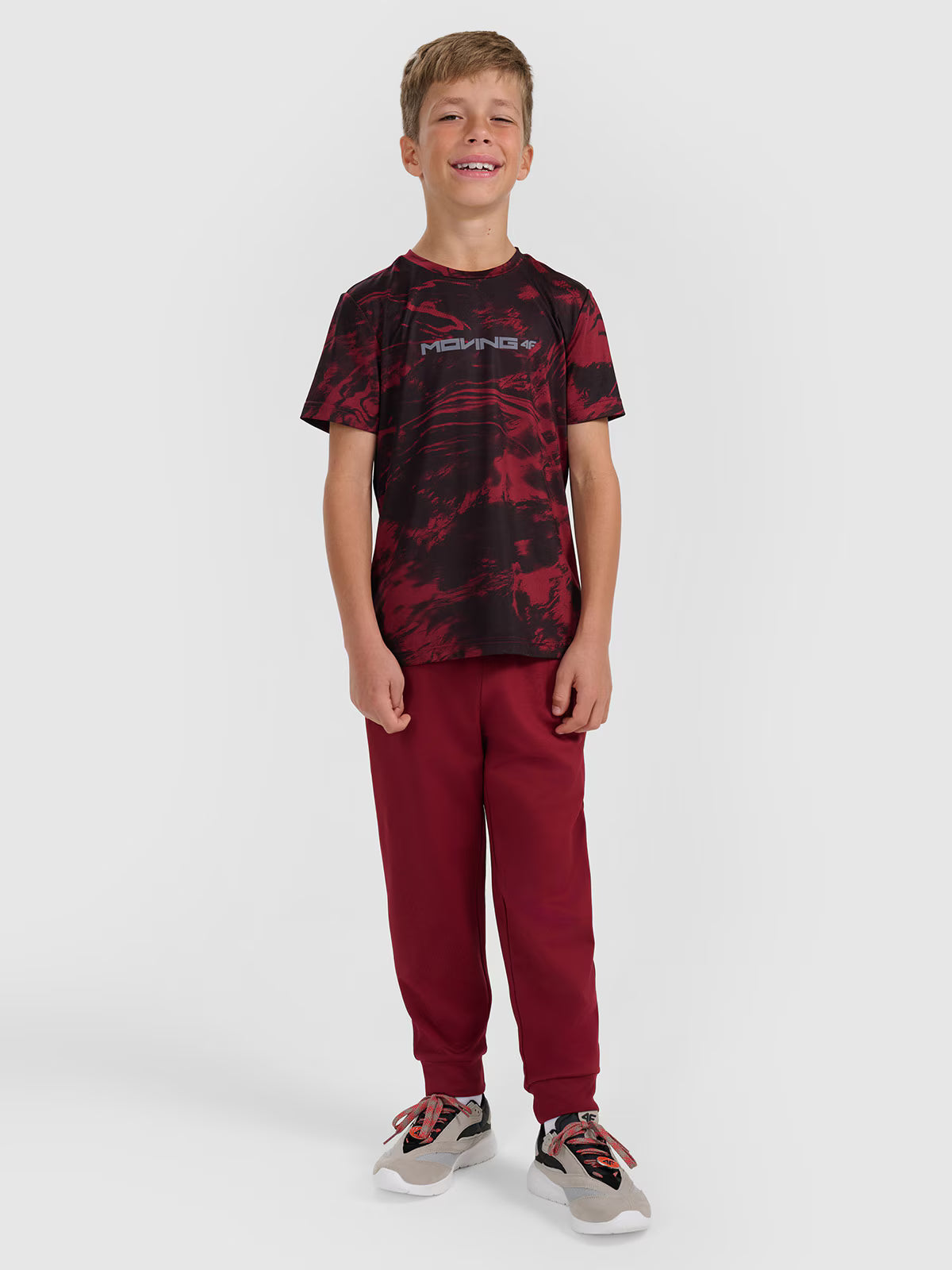 T-shirt sportowy szybkoschnący chłopięcy