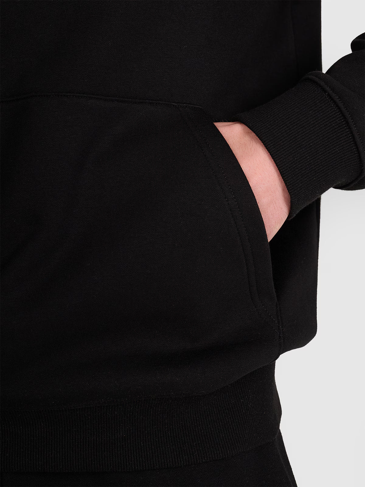 Bluza dresowa nierozpinana z kapturem męska