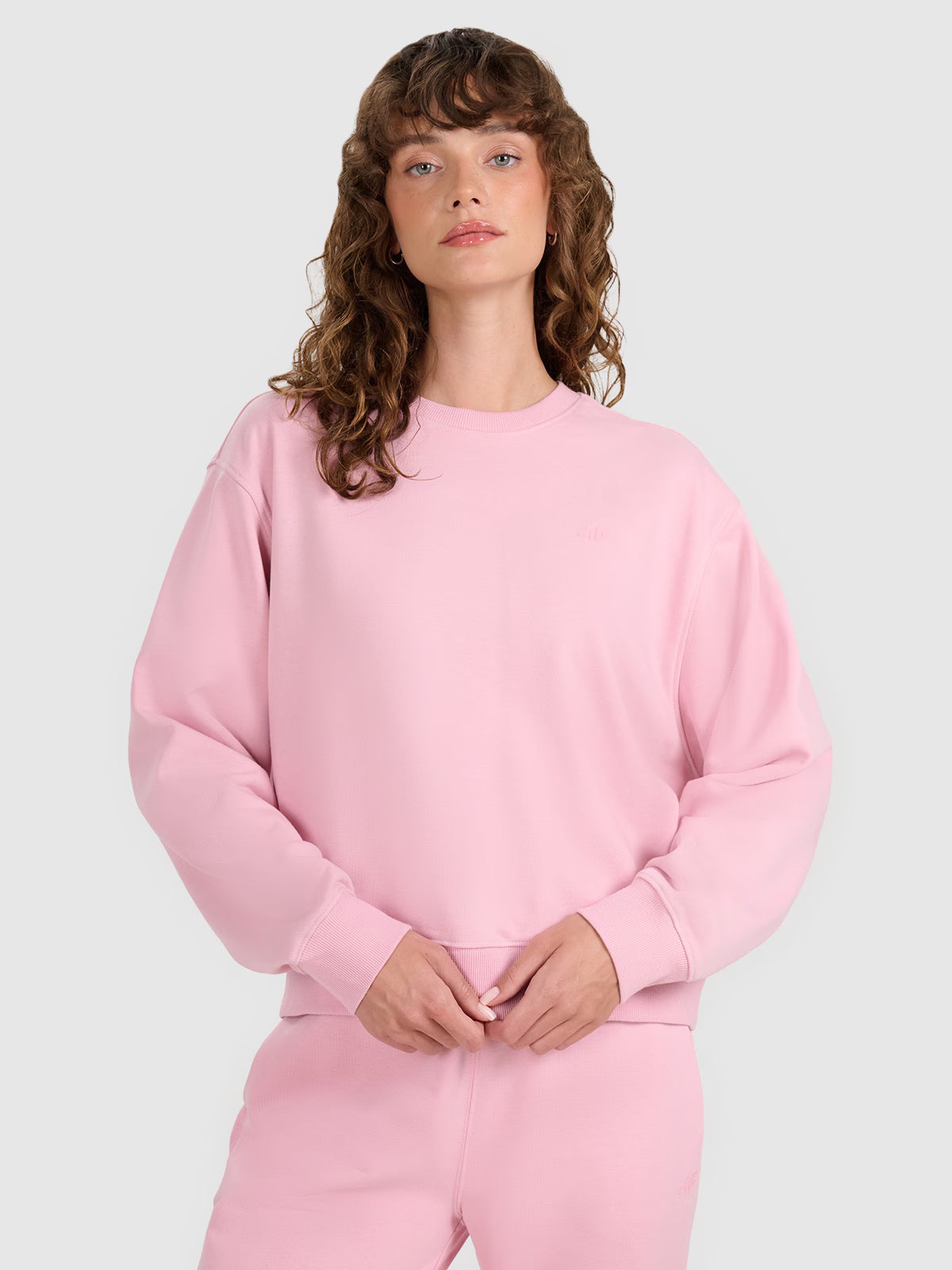 Bluza dresowa nierozpinana bez kaptura damska