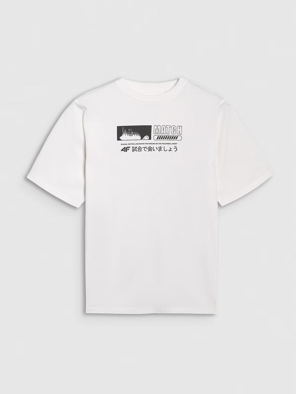 T-shirt oversize z nadrukiem chłopięcy