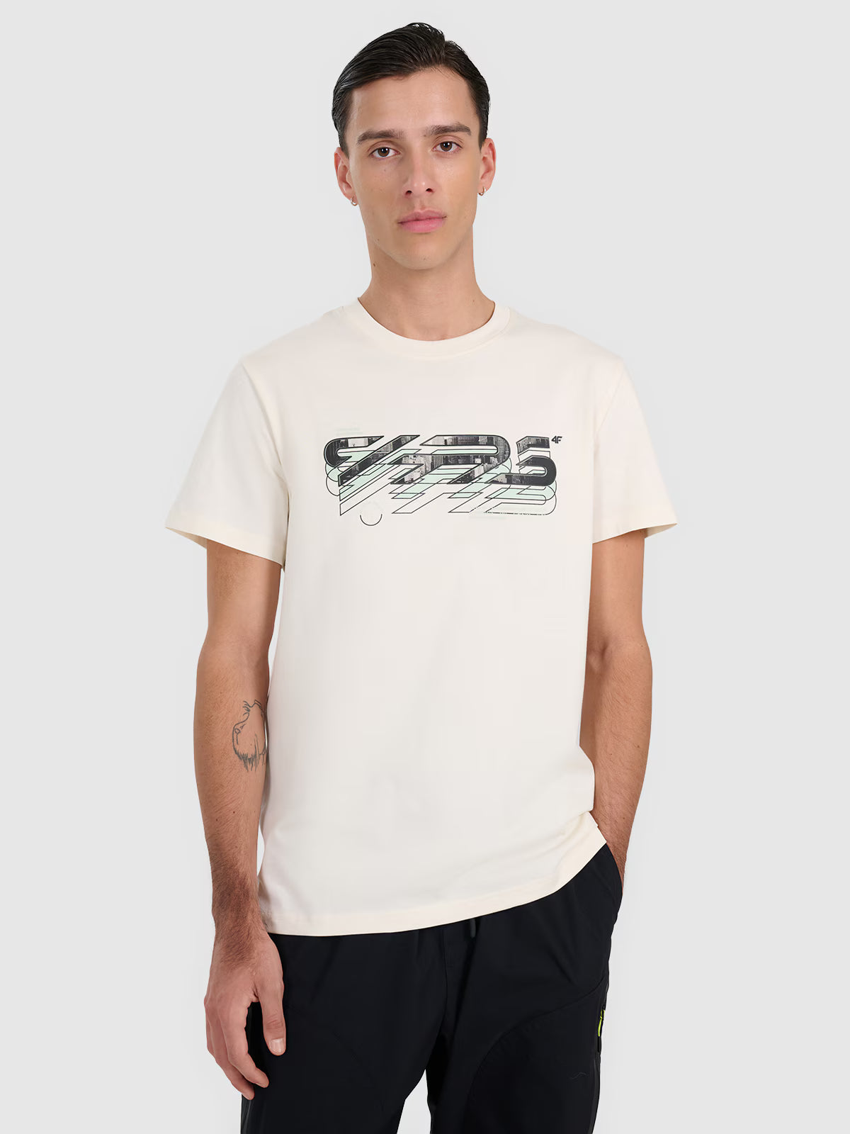 T-shirt regular z nadrukiem męski