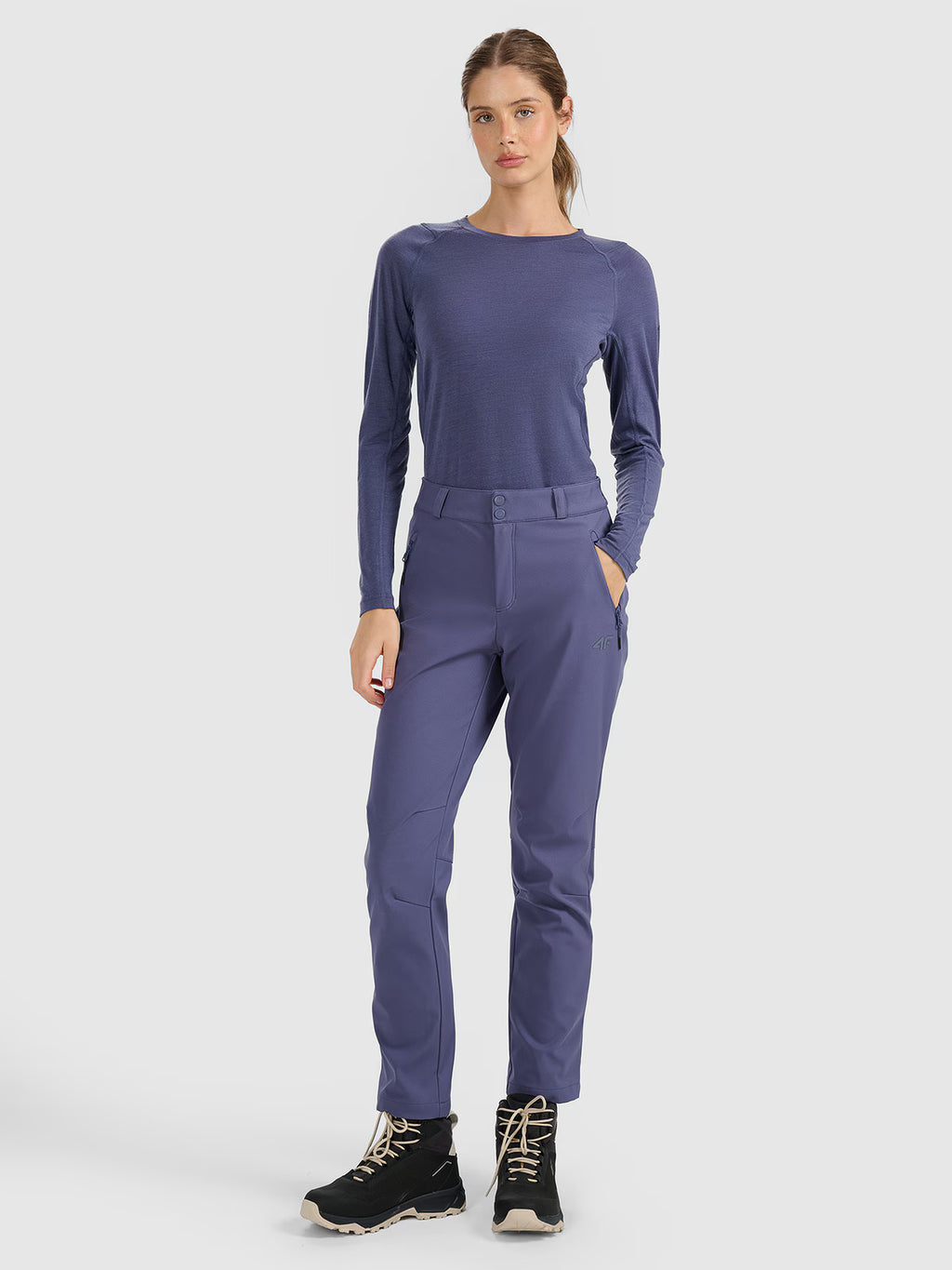 Spodnie trekkingowe softshell membrana 10000 damskie