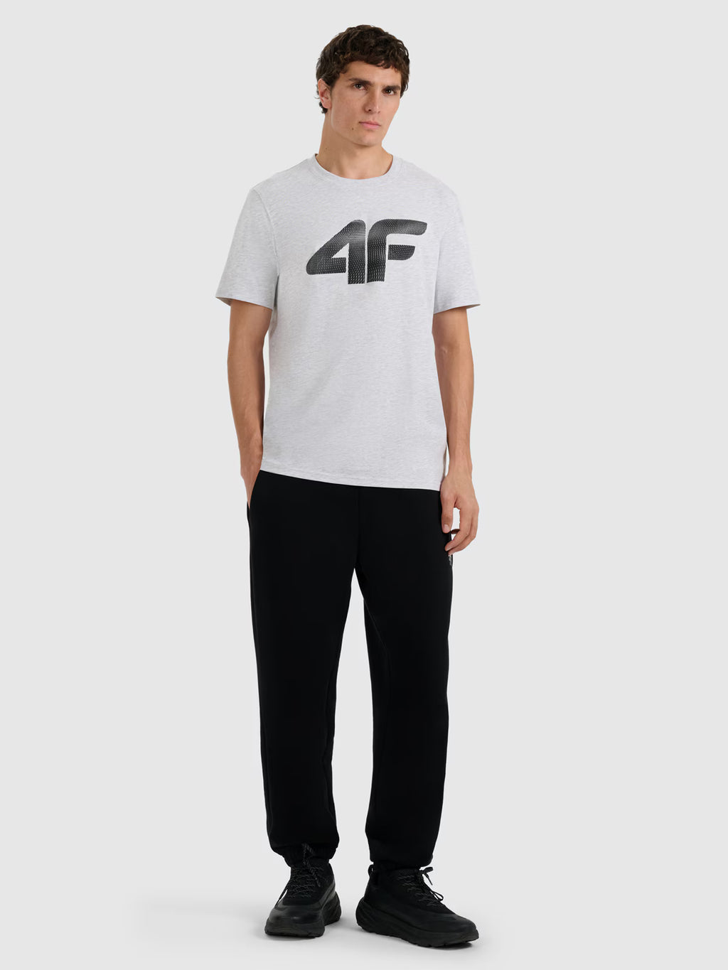 T-shirt regular z nadrukiem męski