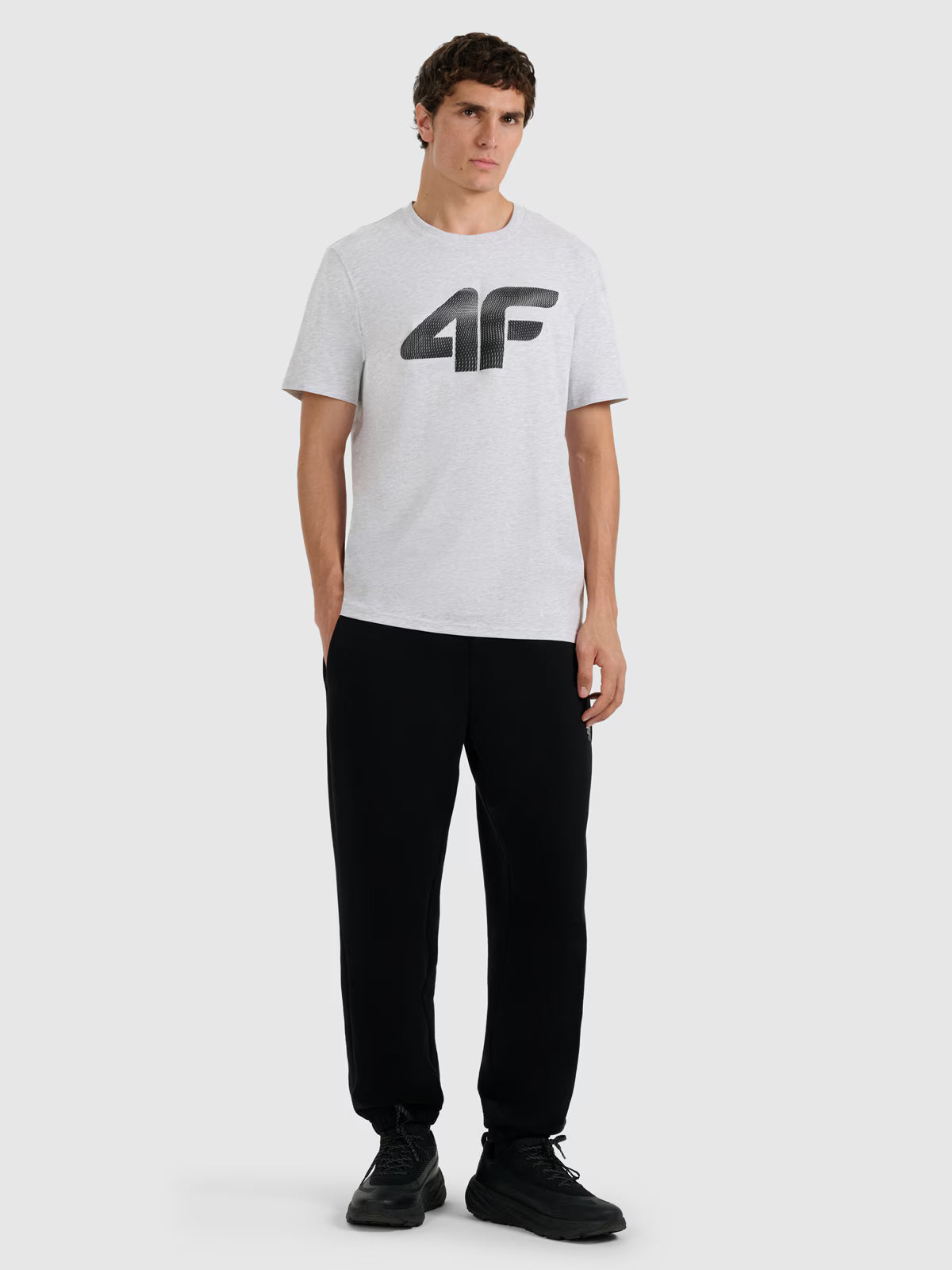 T-shirt regular z nadrukiem męski