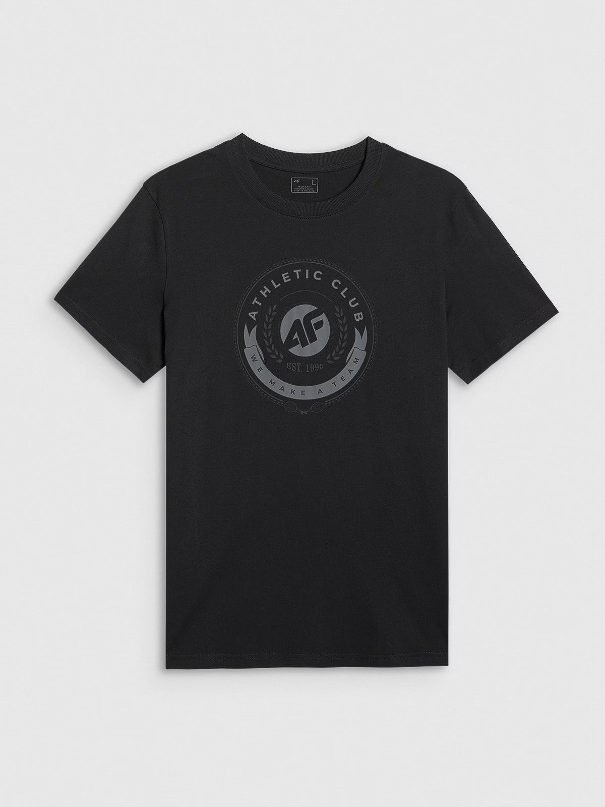T-shirt regular z nadrukiem męski