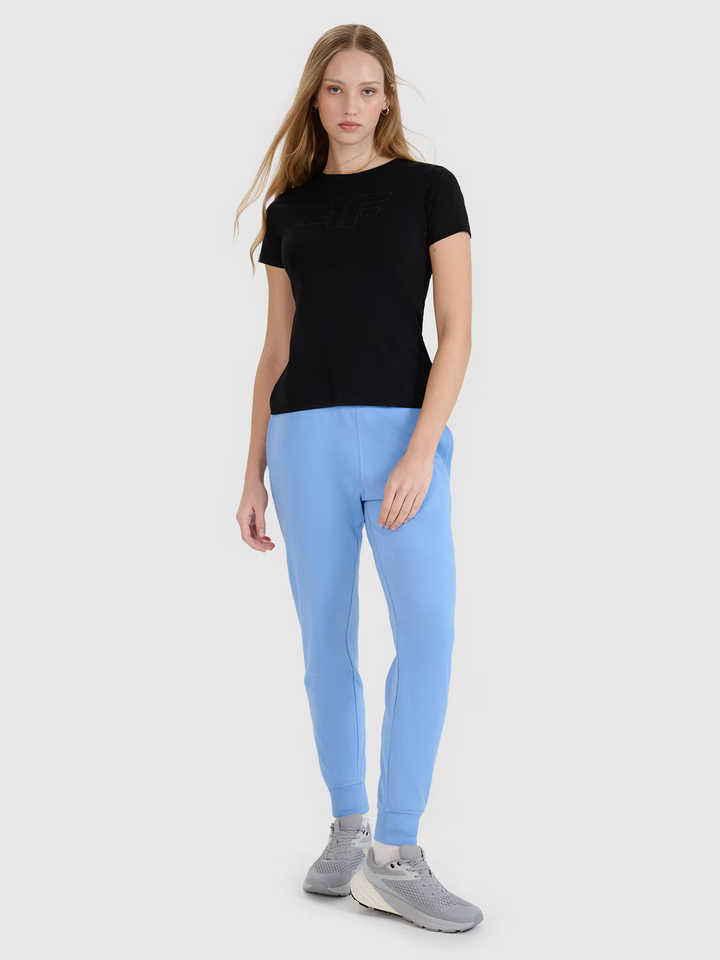 T-shirt slim z nadrukiem damski
