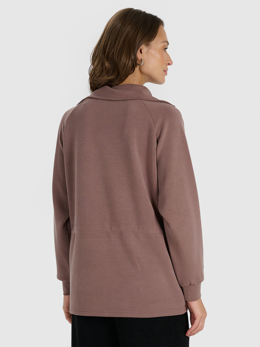 Bluza dresowa nierozpinana z modalem damska