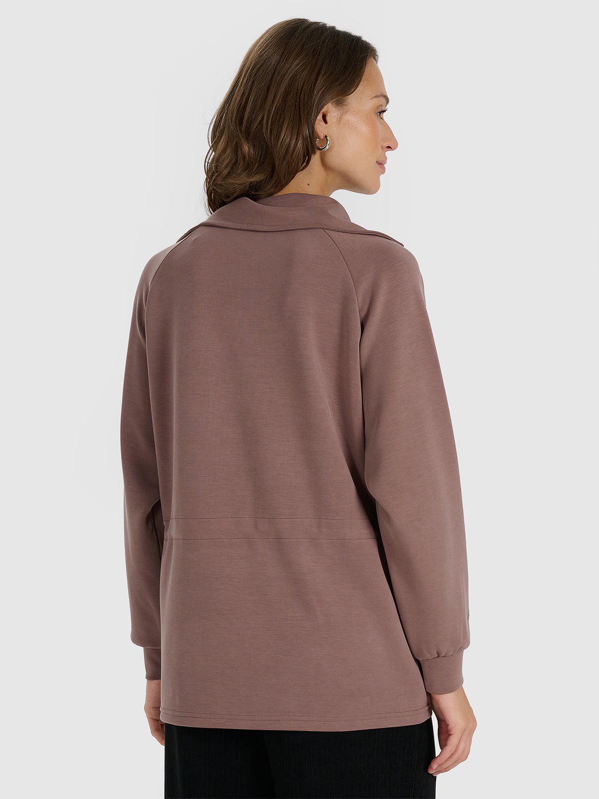 Bluza dresowa nierozpinana z modalem damska