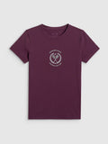 T-shirt slim z nadrukiem damski