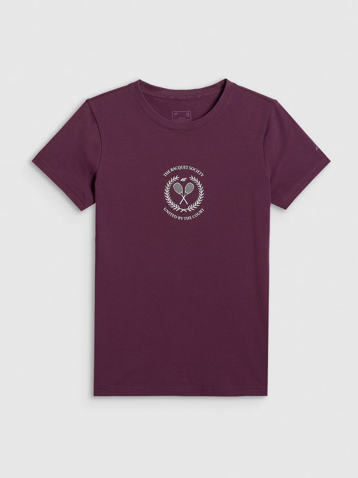T-shirt slim z nadrukiem damski
