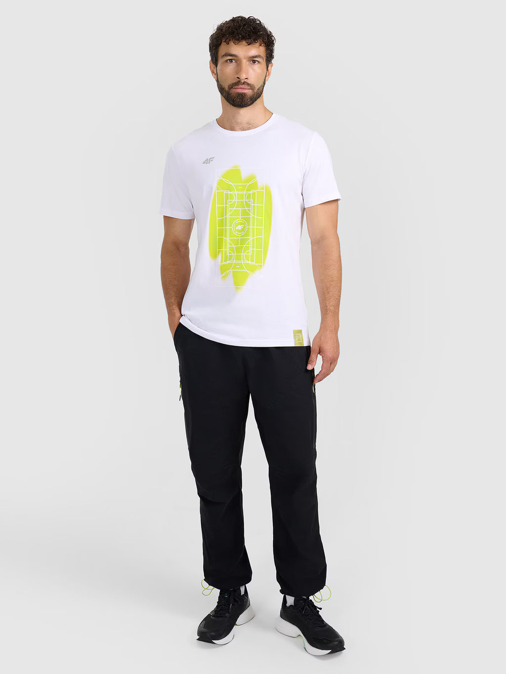 T-shirt regular z nadrukiem uniseks Fundacja 4FPomaga