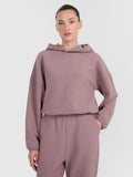 Bluza dresowa z waflowej dzianiny damska