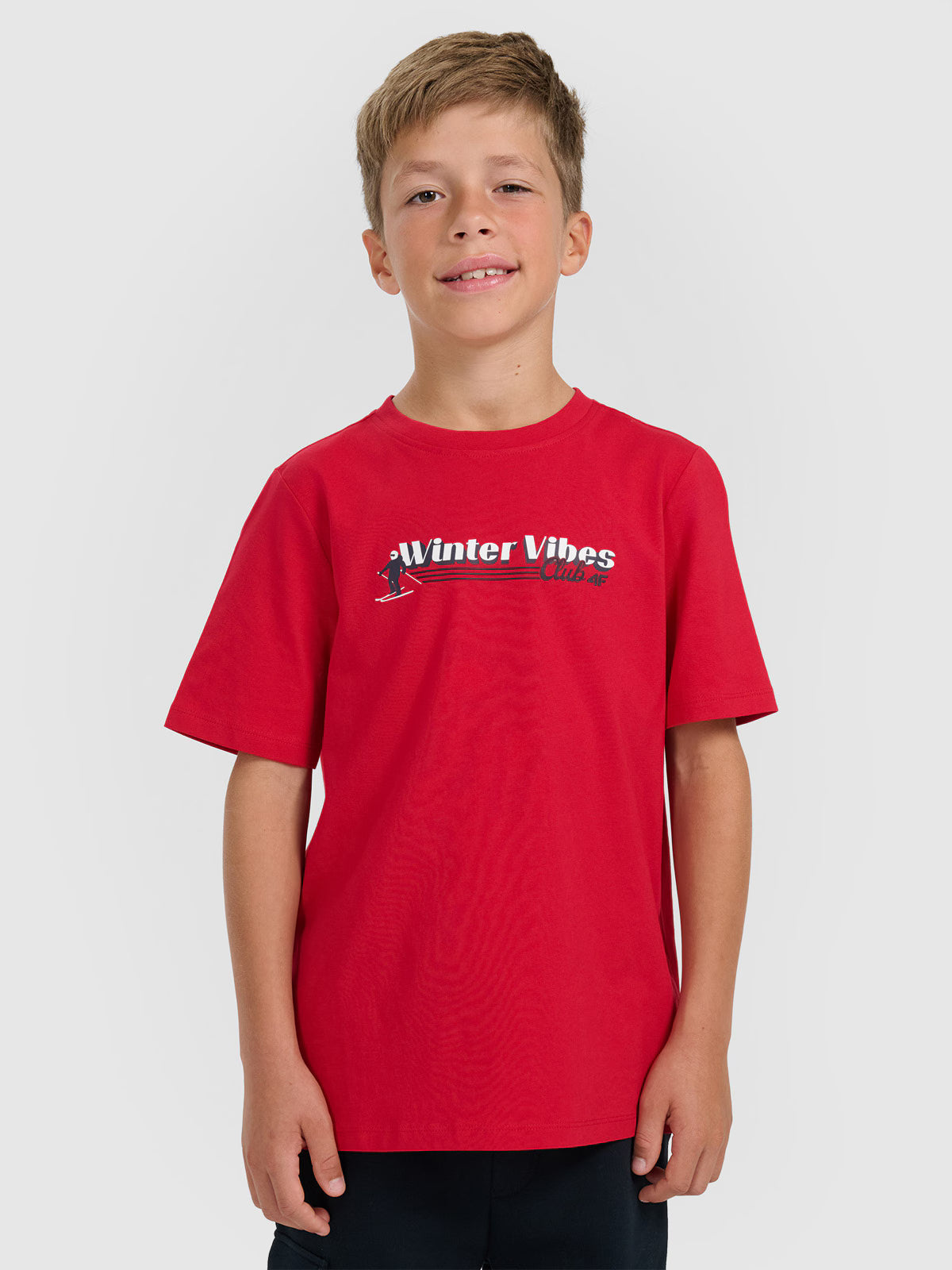 T-shirt regular z nadrukiem chłopięcy