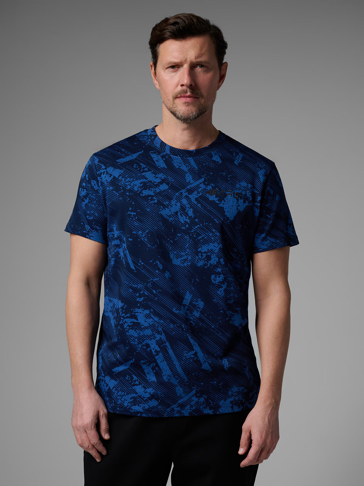T-shirt regular z nadrukiem męski 4F x Robert Lewandowski