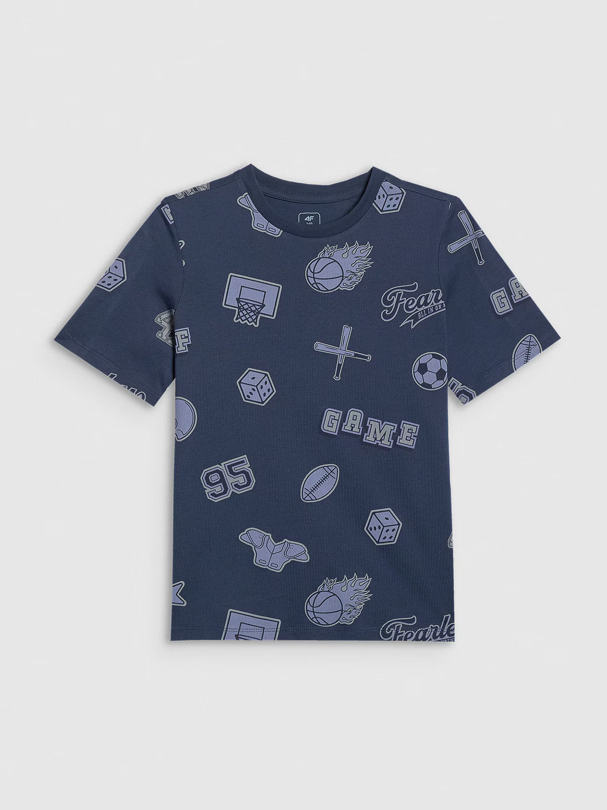 T-shirt regular z nadrukiem chłopięcy