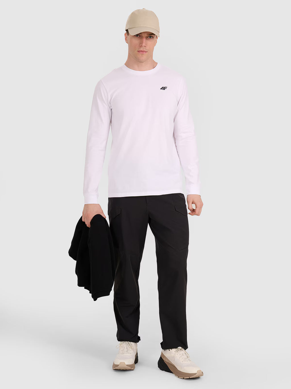 Longsleeve regular gładki męski