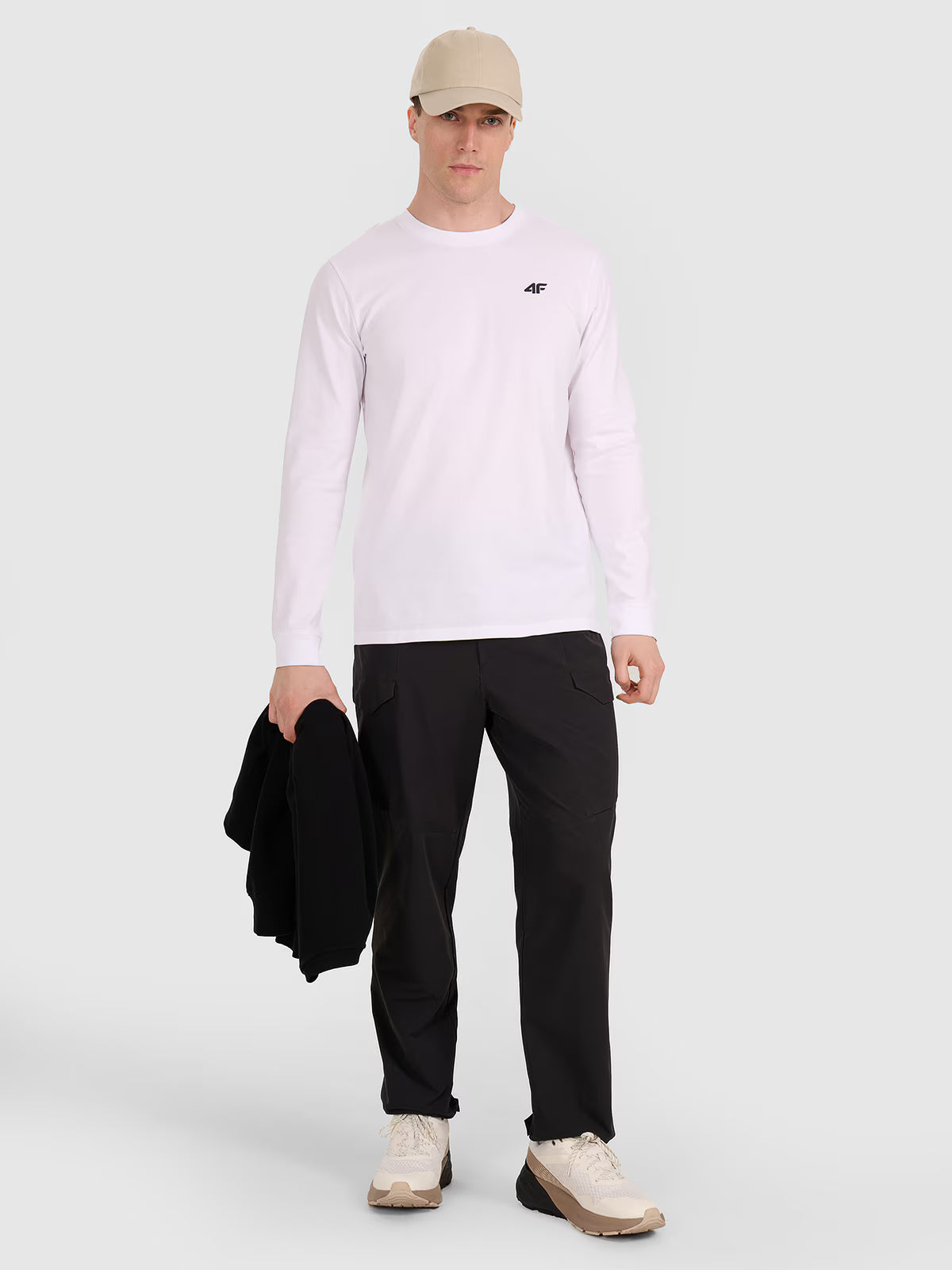 Longsleeve regular gładki męski