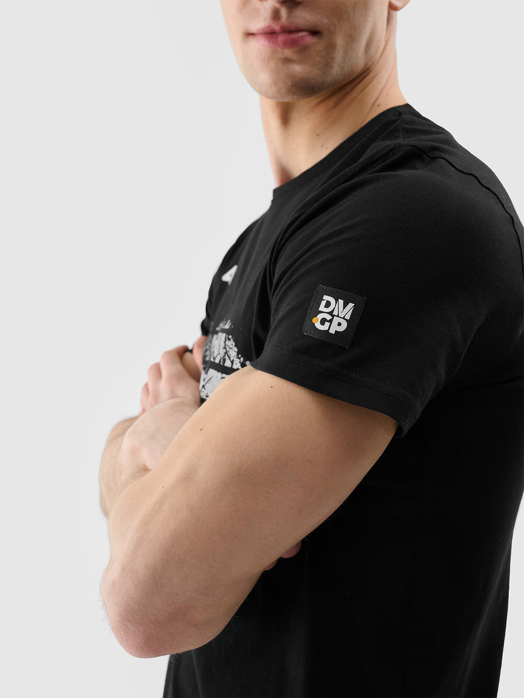 T-shirt regular z nadrukiem uniseks 4F x Drift Masters