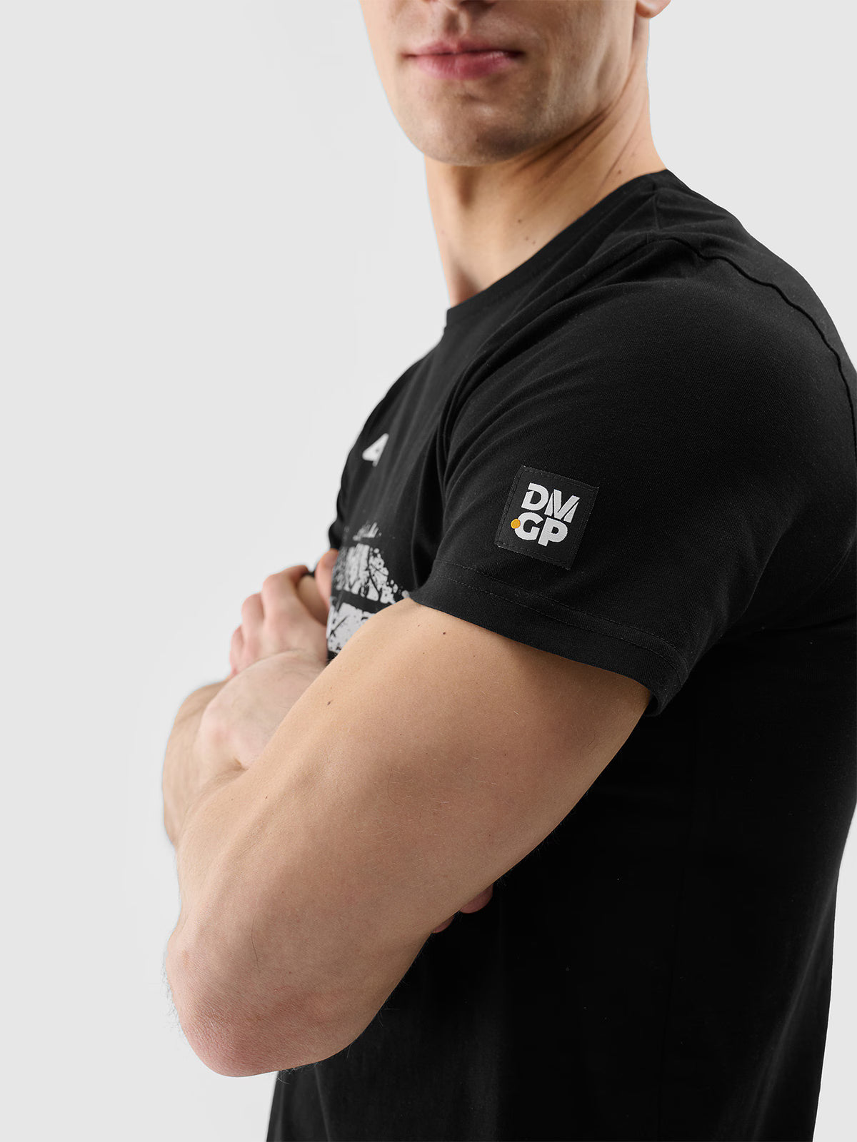 T-shirt regular z nadrukiem uniseks 4F x Drift Masters