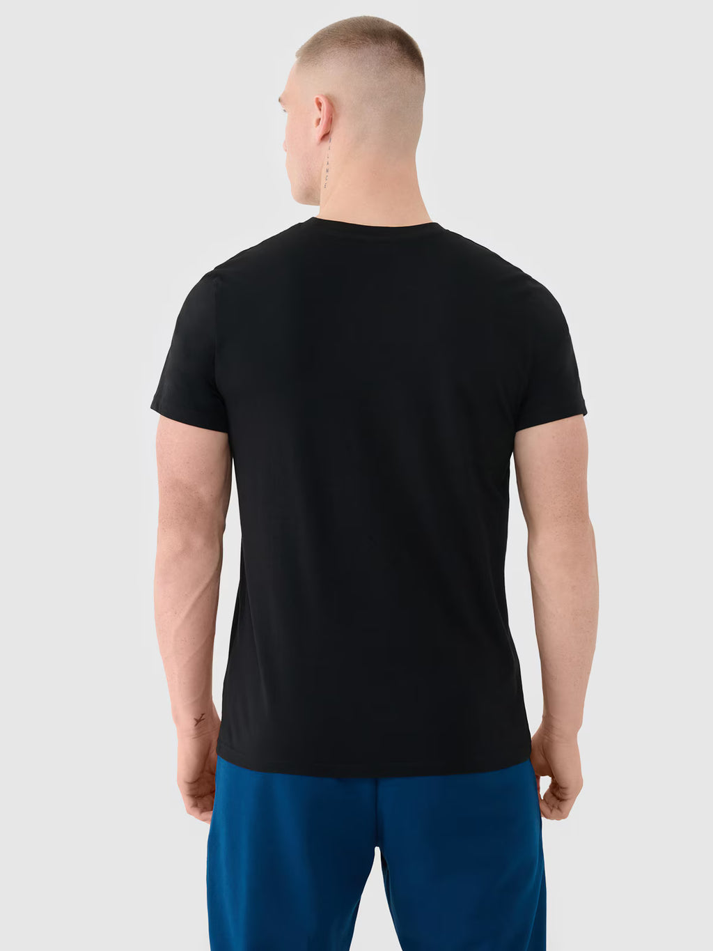 T-shirt regular gładki męski