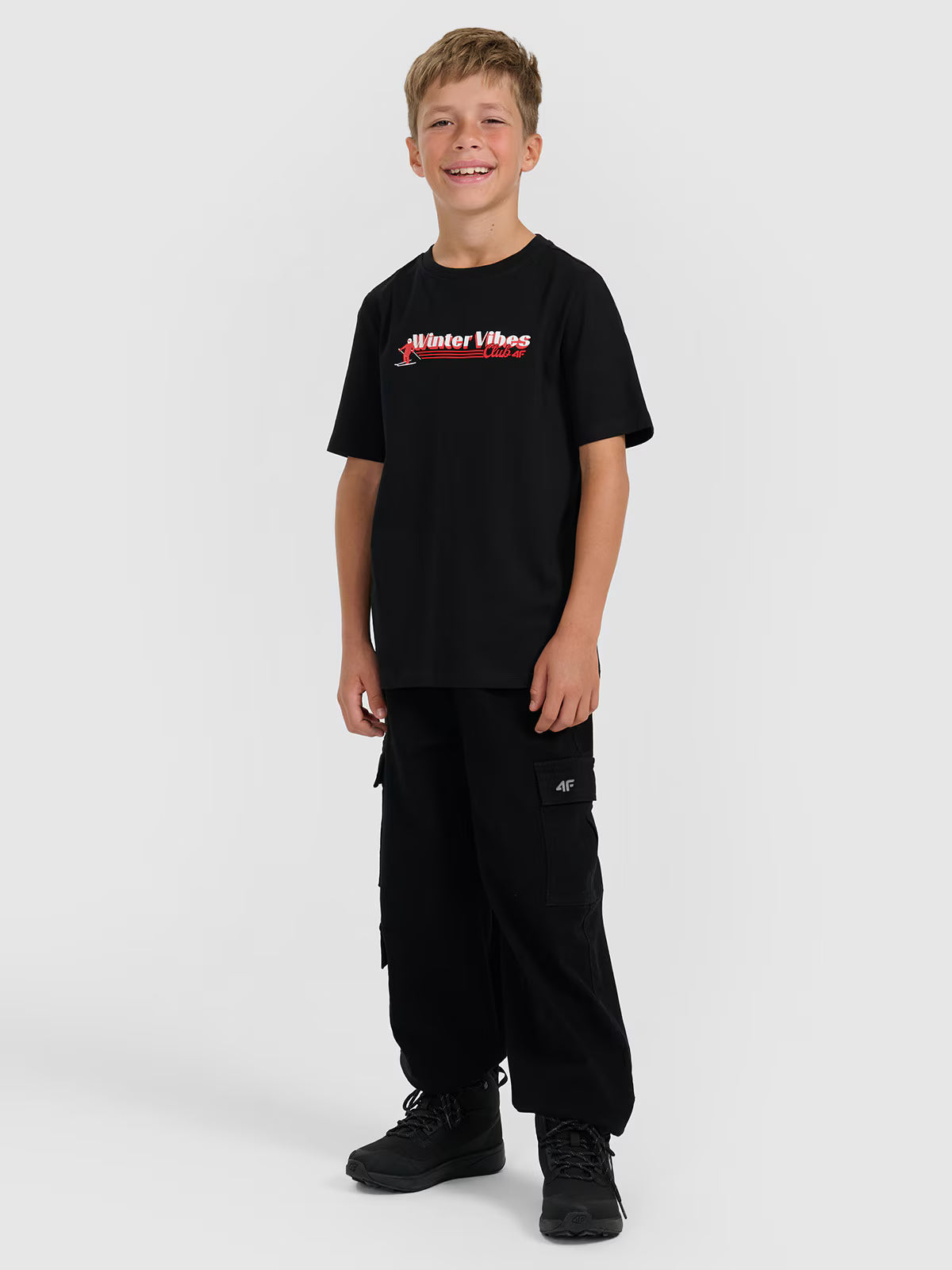 T-shirt regular z nadrukiem chłopięcy