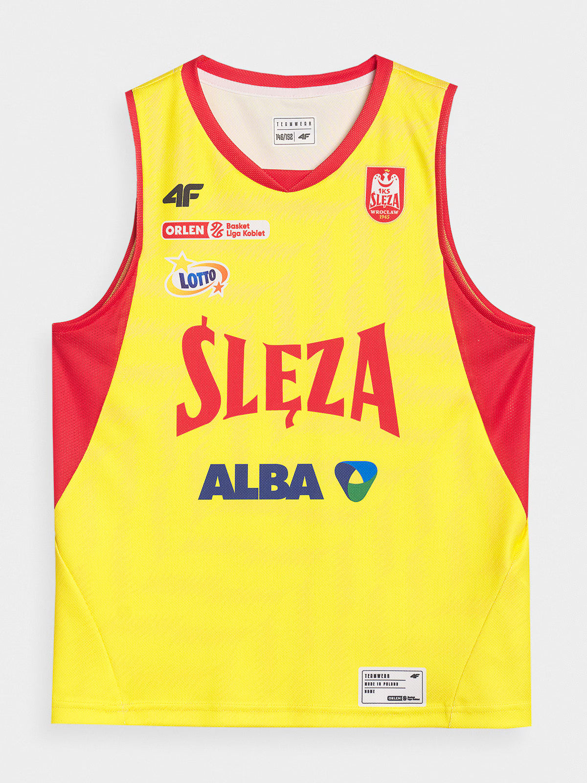 Koszulka meczowa replika wyjazdowa z sezonu 2024/25 dziecięca 4F x Ślęza Wrocław