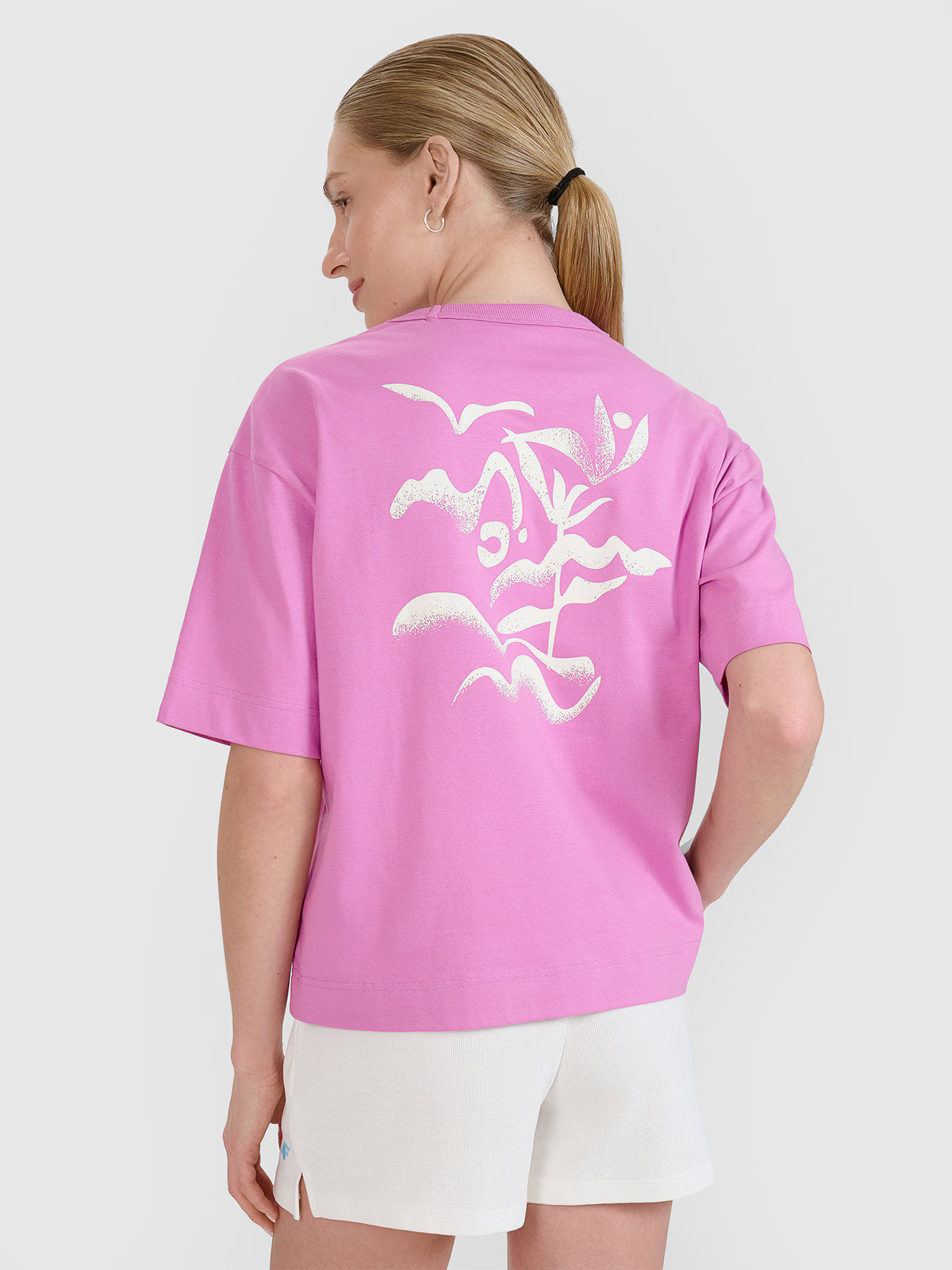 T-shirt regular z nadrukiem damski