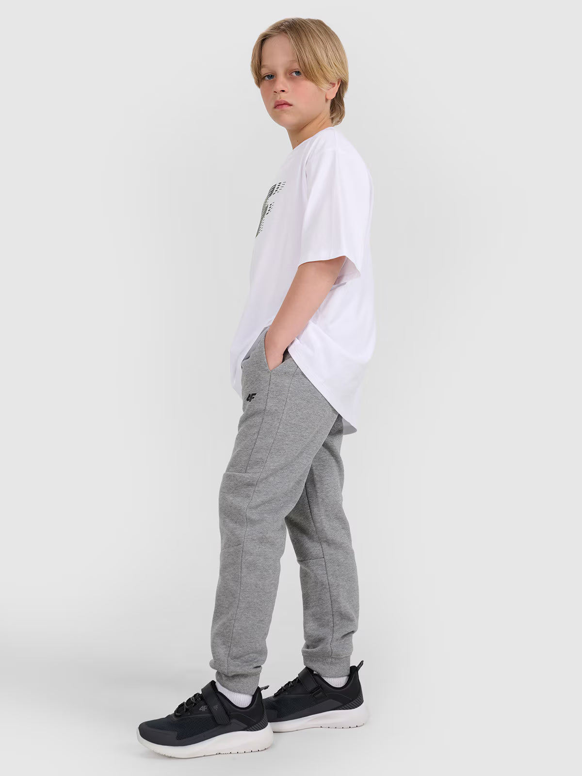 T-shirt oversize z nadrukiem chłopięcy