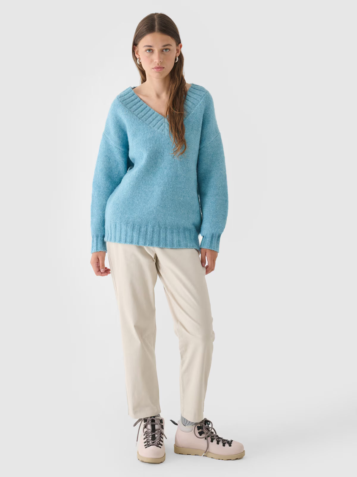 Sweter z wełną i alpaką damski Outhorn