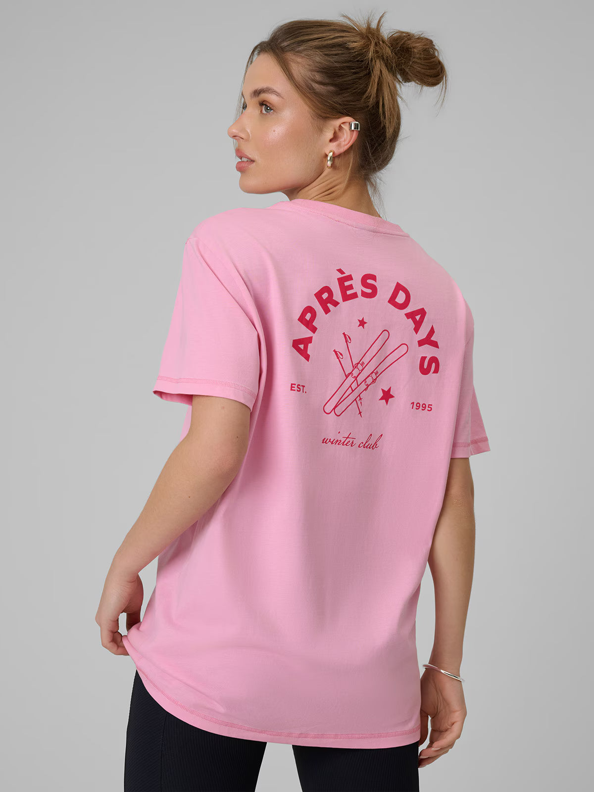T-shirt oversize z nadrukiem damski