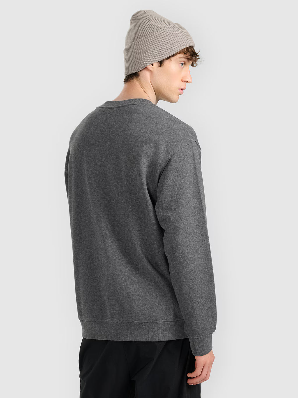 Bluza dresowa nierozpinana bez kaptura męska