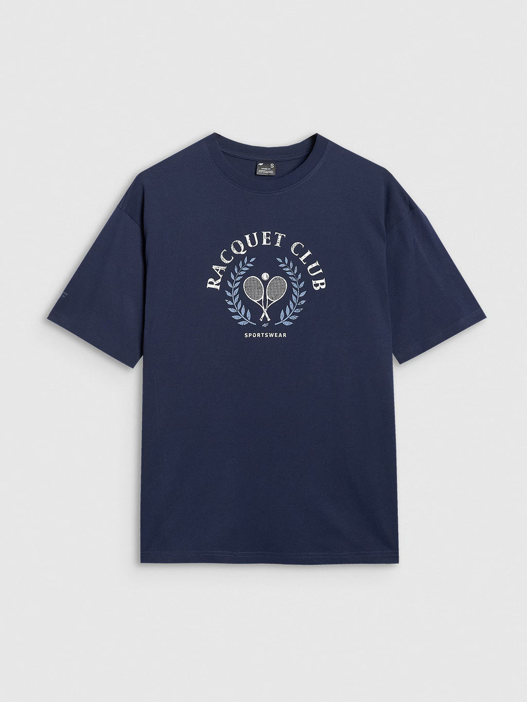 T-shirt oversize z nadrukiem damski