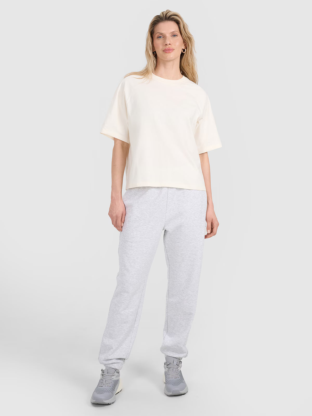 T-shirt oversize gładki damski