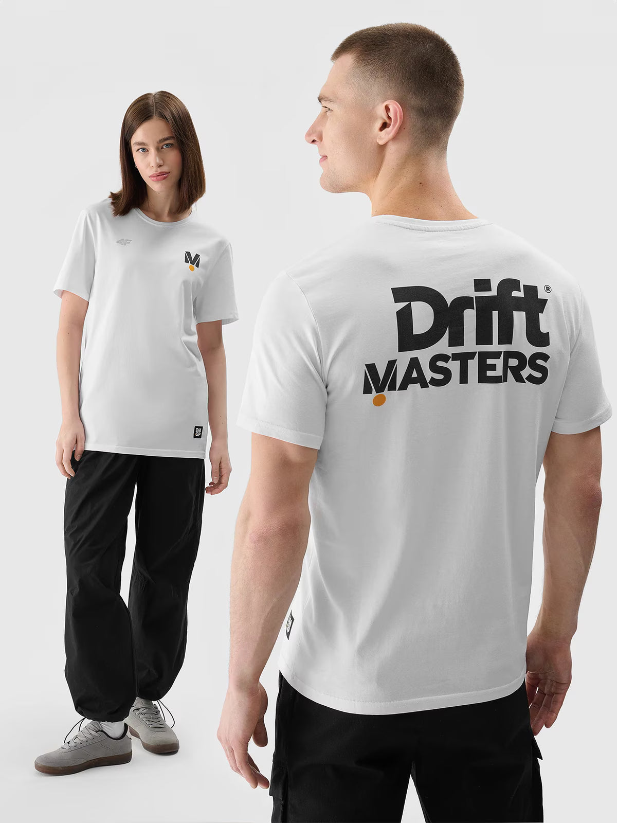 T-shirt regular z nadrukiem uniseks 4F x Drift Masters