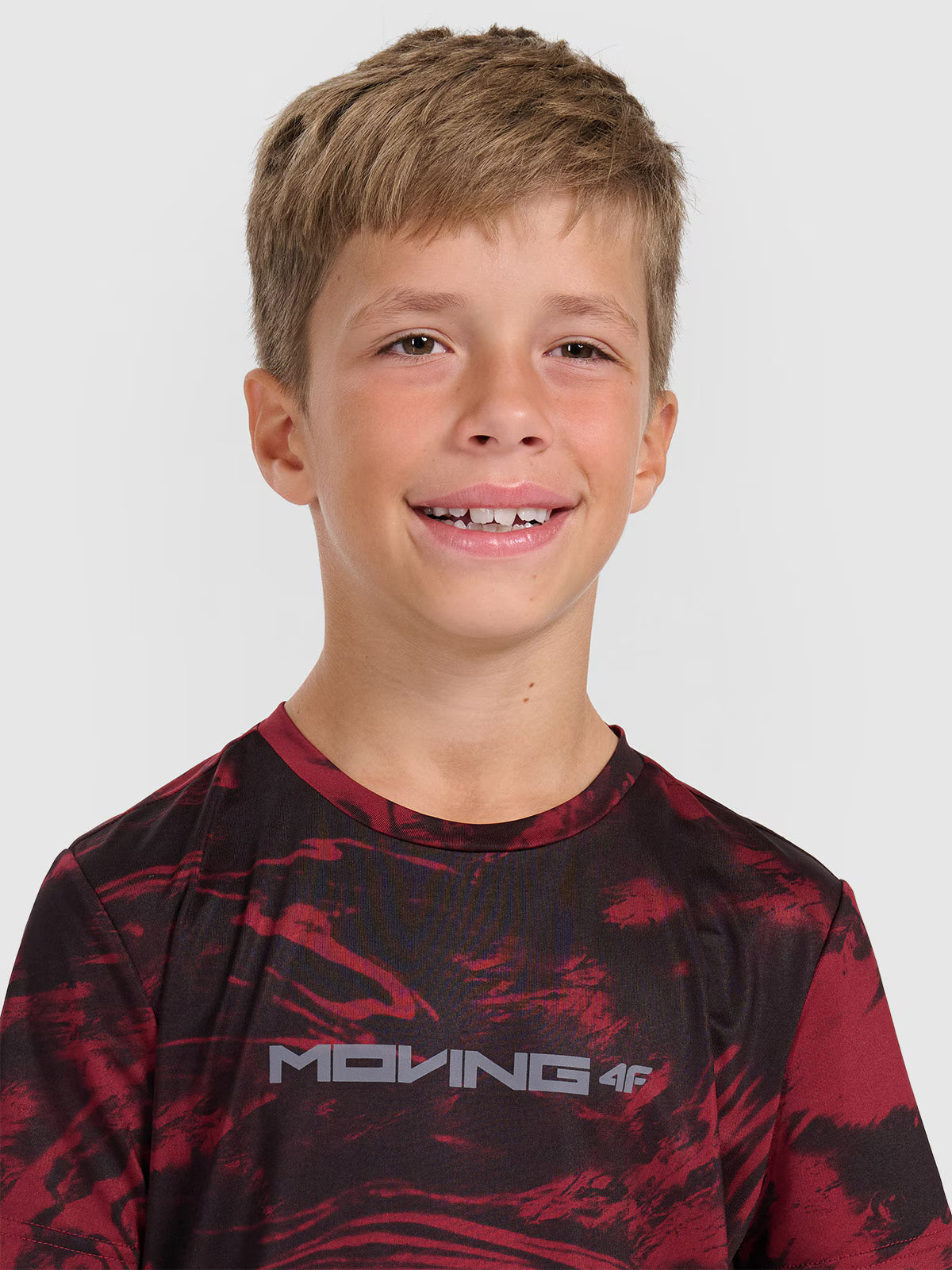 T-shirt sportowy szybkoschnący chłopięcy