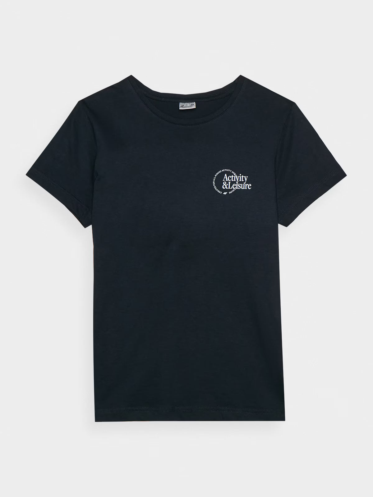 T-shirt slim z nadrukiem damski