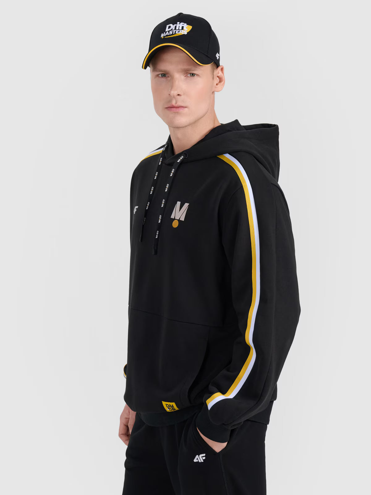 Bluza dresowa nierozpinana z kapturem uniseks 4F x Drift Masters
