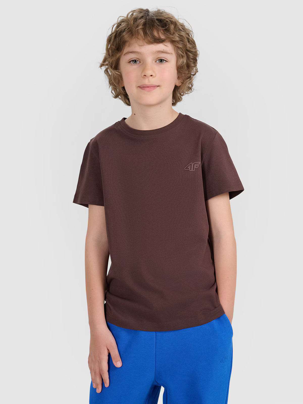 T-shirt regular gładki (2-pack) dziecięcy