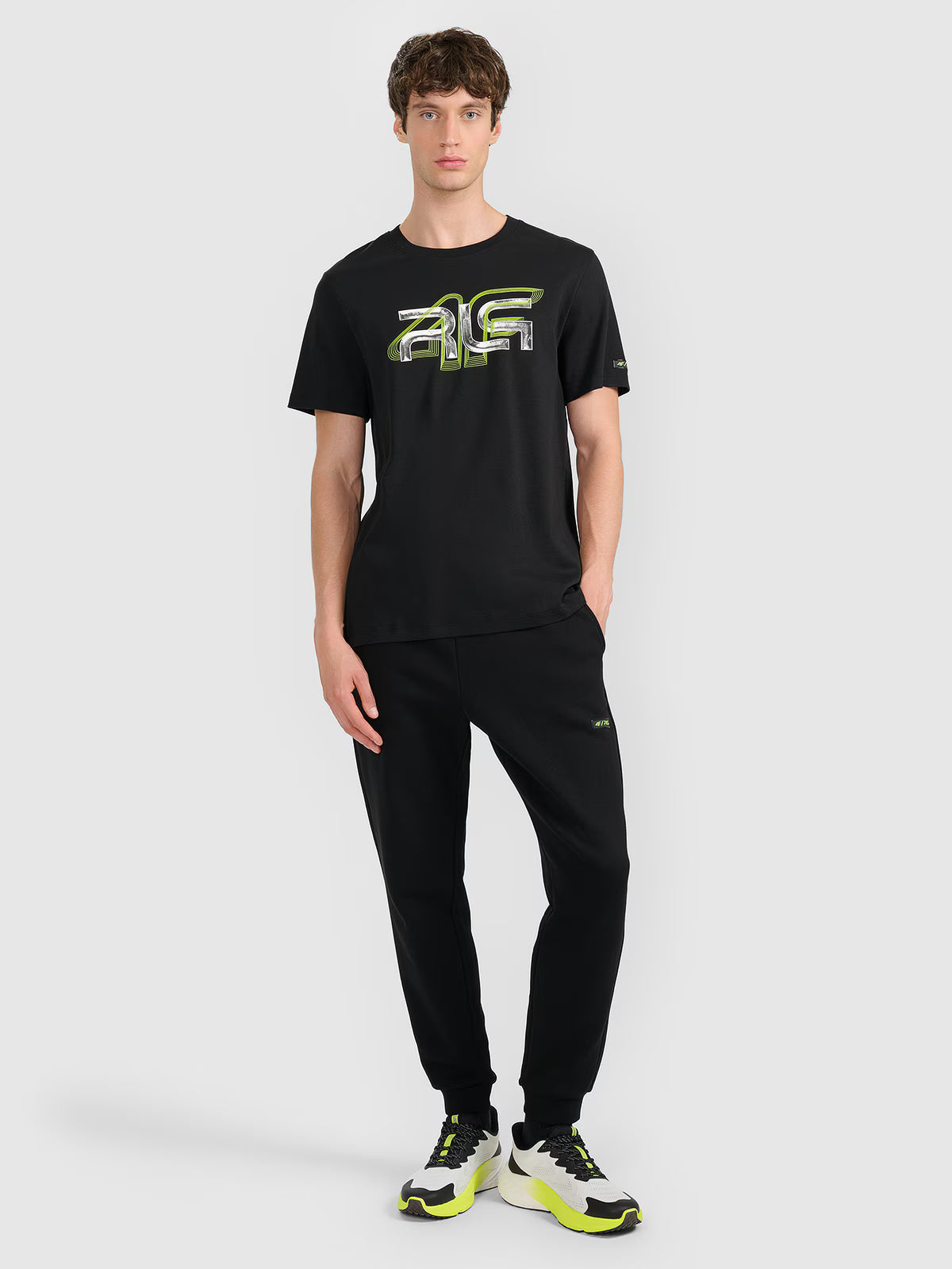 T-shirt regular z nadrukiem męski 4F x Robert Lewandowski