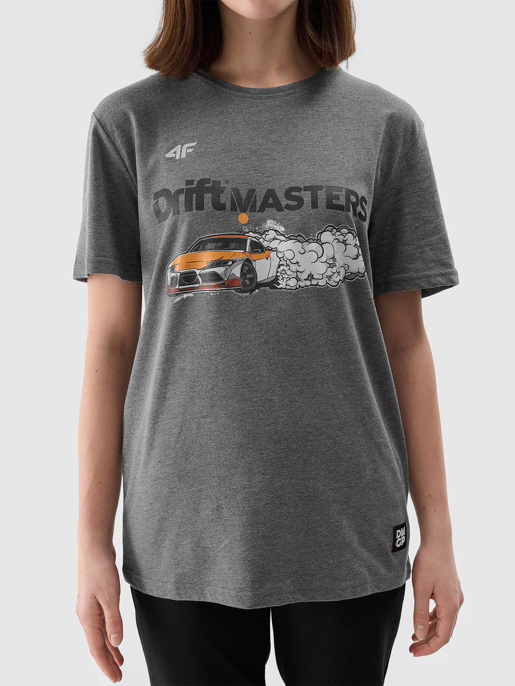 T-shirt regular z nadrukiem uniseks 4F x Drift Masters