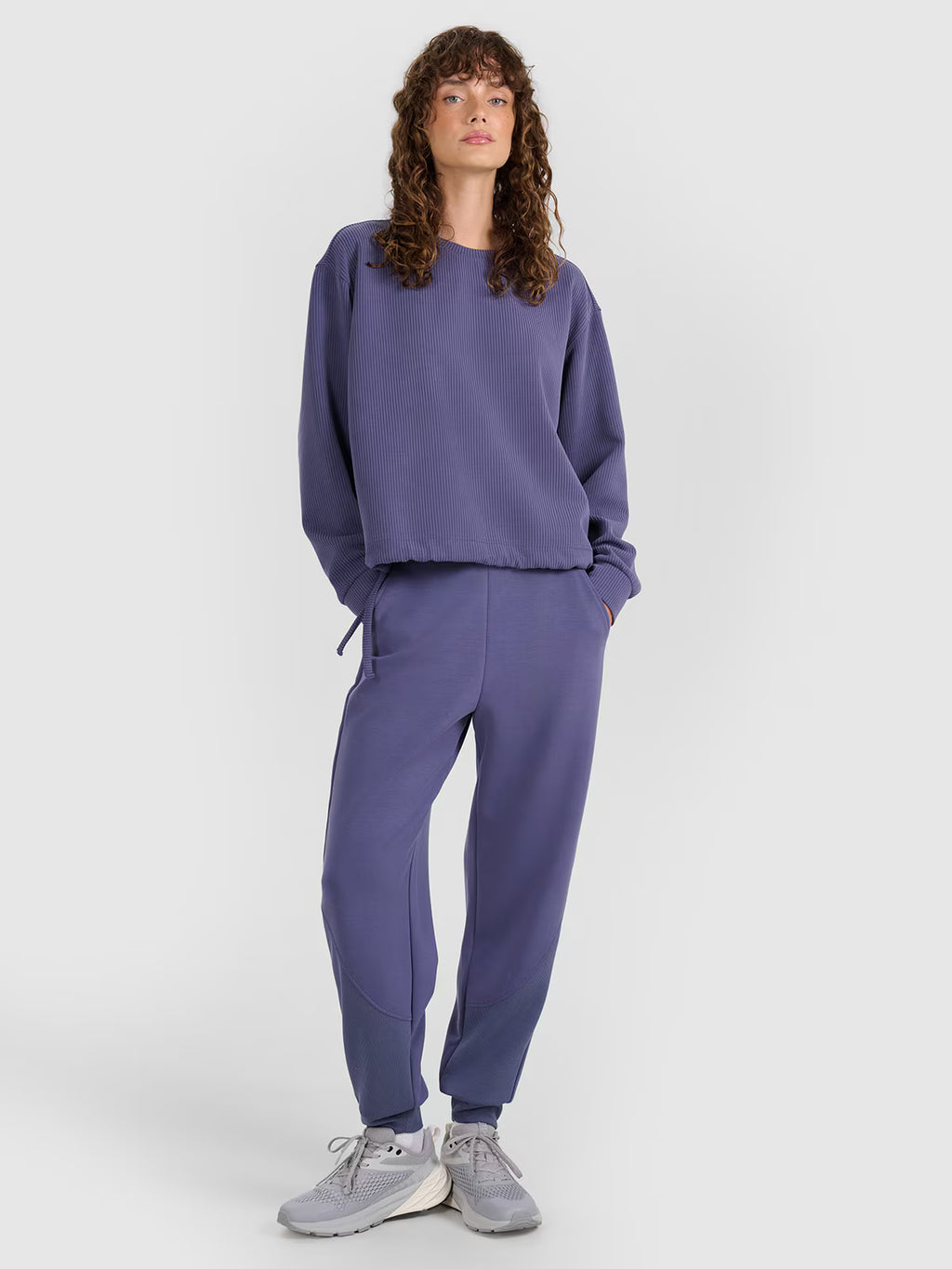 Bluza dresowa nierozpinana z modalem damska