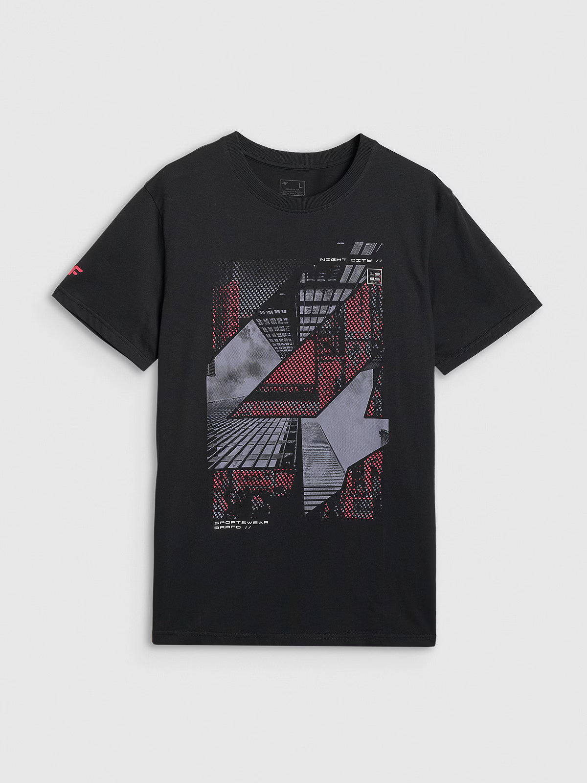 T-shirt regular z nadrukiem męski