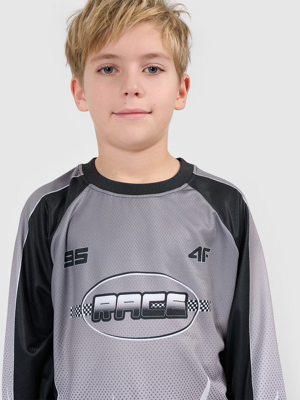 Longsleeve loose szybkoschnący chłopięcy