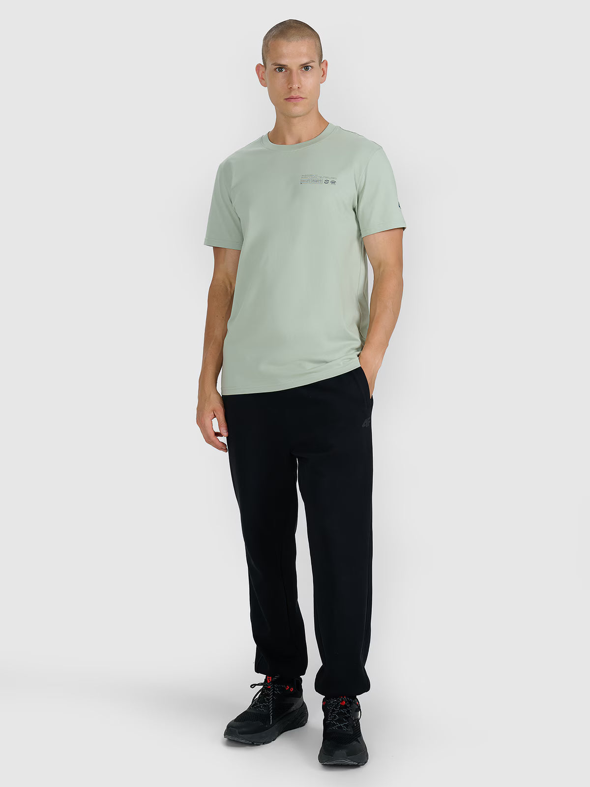 T-shirt regular z nadrukiem męski