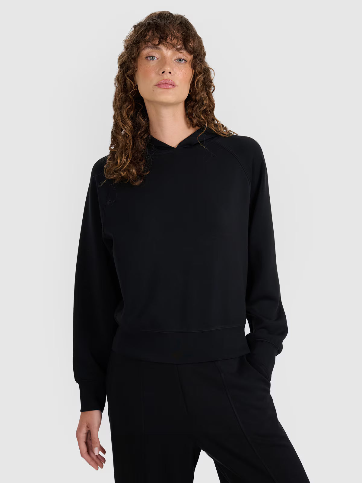 Bluza dresowa nierozpinana z modalem damska
