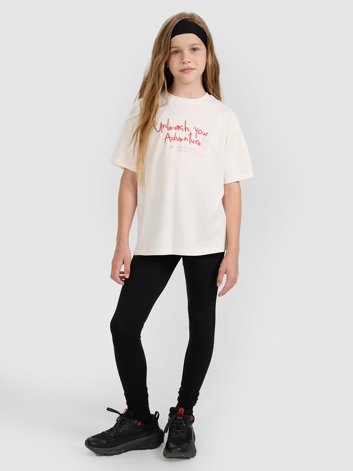 T-shirt regular z nadrukiem dziewczęcy