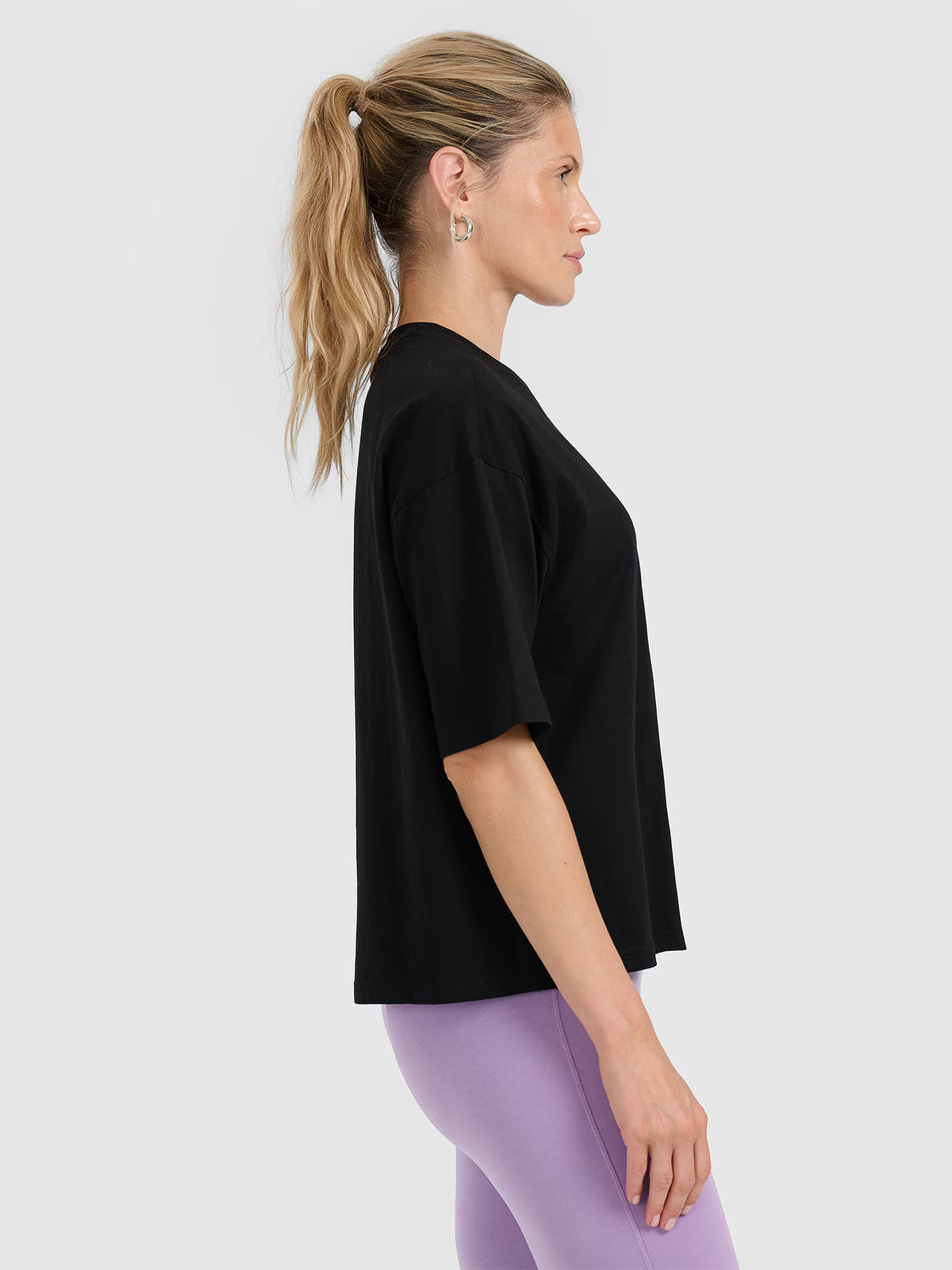 T-shirt oversize z nadrukiem damski