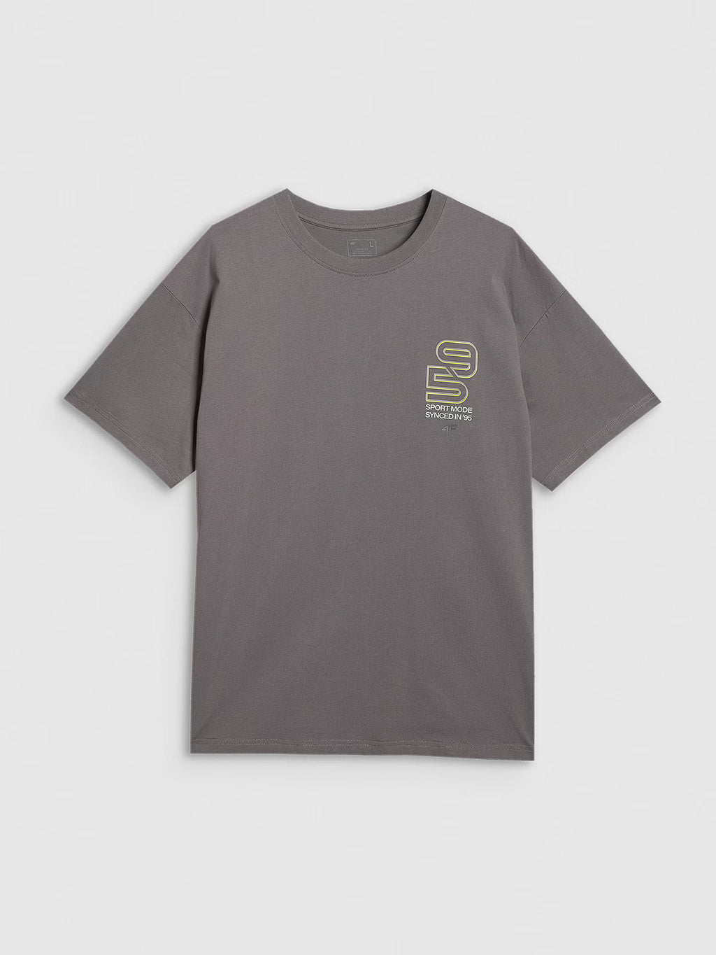 T-shirt oversize z nadrukiem męski