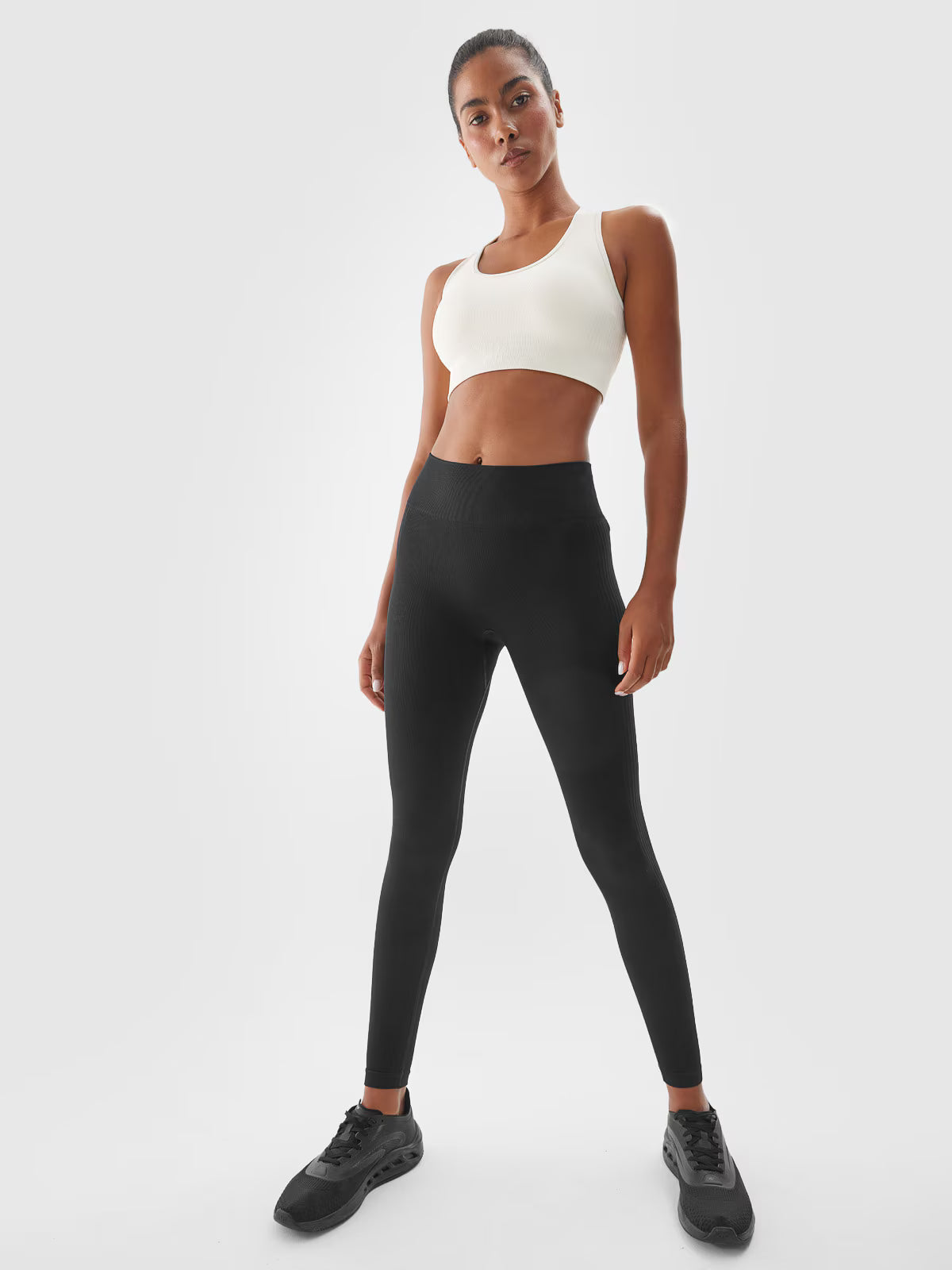 Legginsy treningowe bezszwowe z wysokim stanem damskie